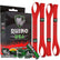 Rhino USA Soft Loops Motorcycle Tie-Down Set 4-Pack Red