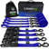 Rhino USA Heavy Duty Ratchet Tie-Down 4-Pack Blue 1.6In X 15Ft