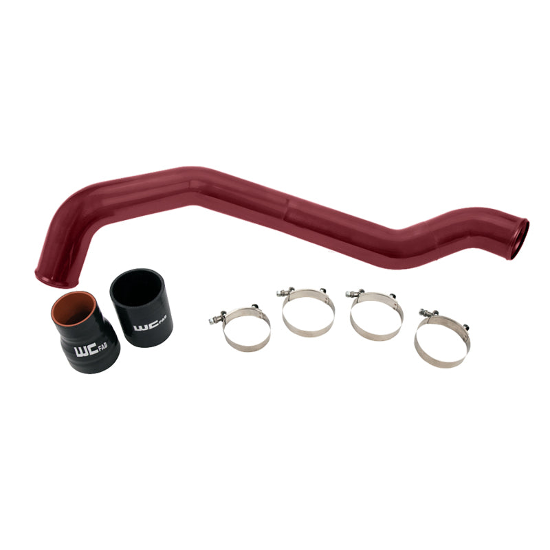 Wehrli 04.5-10 Chevrolet 6.6L LLY/LBZ/LMM Duramax Driver Side 3in Intercooler Pipe - WCFab Red