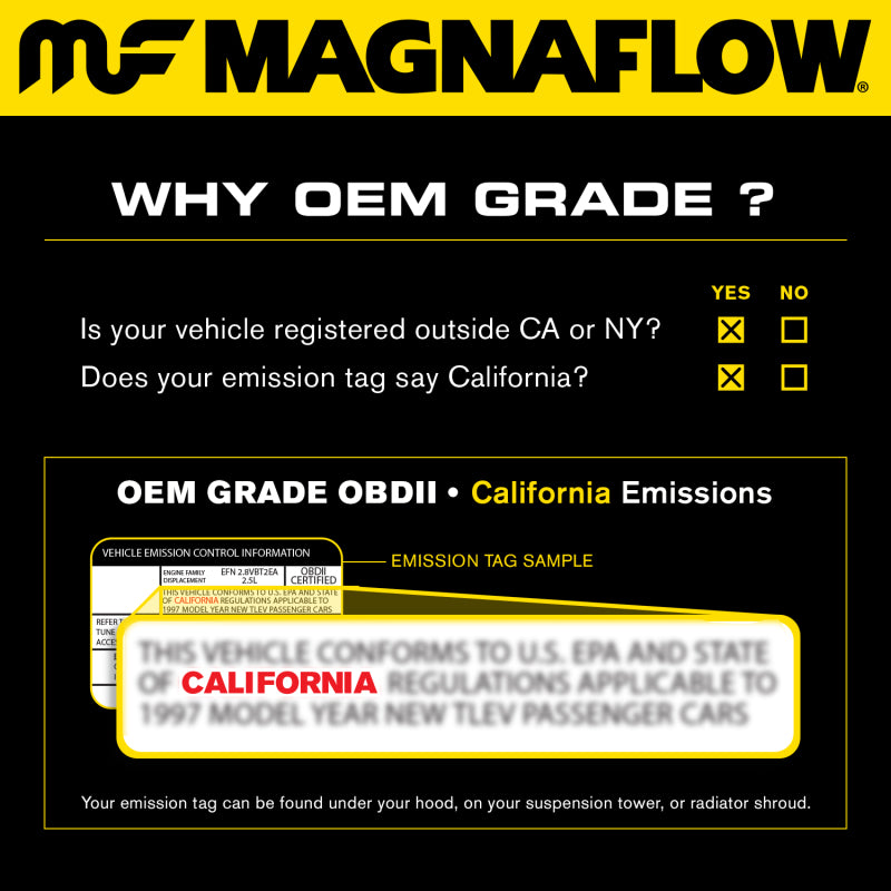 MagnaFlow Conv Universal 2.25 Angled Inlet OEM