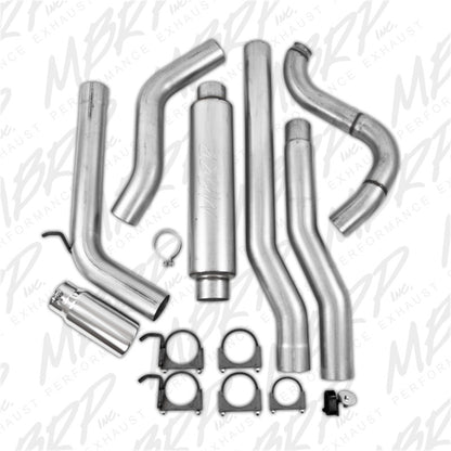 MBRP 1989-1993 Dodge 2500/3500 Cummins 4WD ONLY Turbo Back Single Side Exit Alum Exhaust System | S6150AL