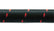 Vibrant -10 AN Two-Tone Black/Red Nylon Braided Flex Hose (5 foot roll)