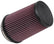 K&N Filter Universal Rubber Filter 4 inch Flange 5 3/8 inch Base 4 3/8 inch Top 7 inch Height