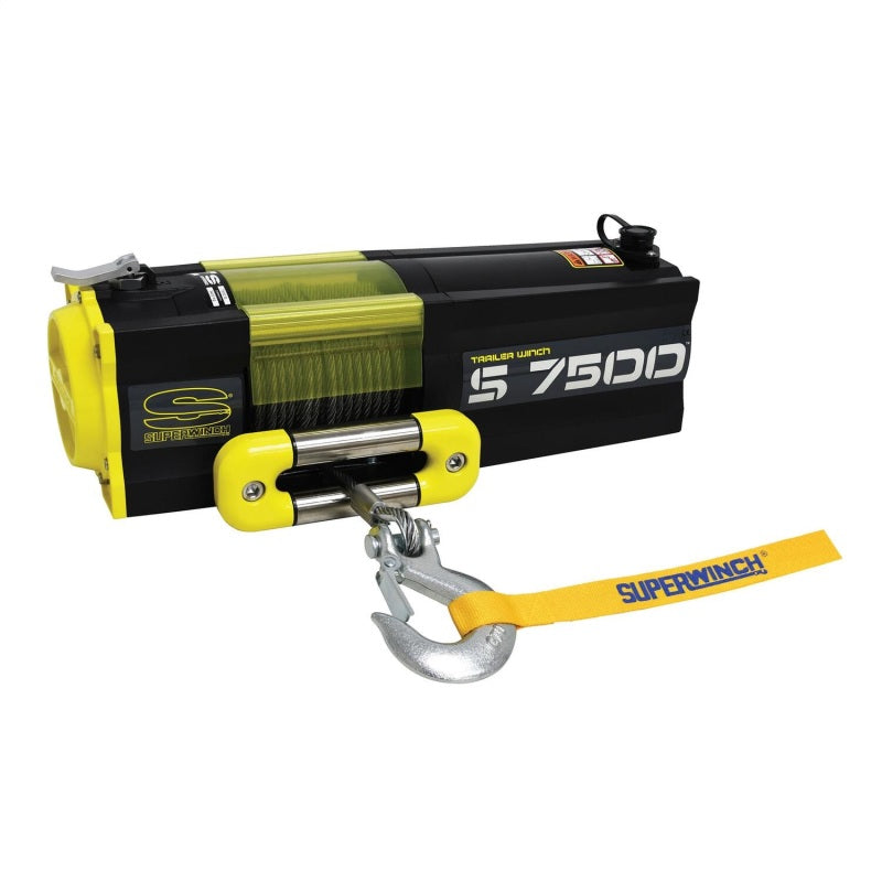 Superwinch 7500 LBS 12V DC 5/16in x 54ft Steel Rope S7500 Winch