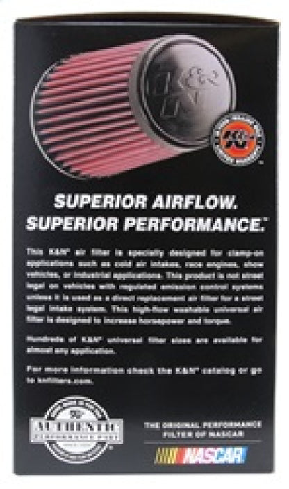 K&N Universal Air Filter | Round Tapered, 4in Flange, 9in Tall | RE-0870