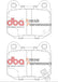DBA 03-06 EVO / 04-09 STi / 03-07 350Z Track Edition/G35 w/ Brembo XP650 Rear Brake Pads