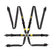 OMP Safety Harness First 2In Black (Fia 8853-2016) Pull Up - Steel Adj