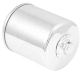 K&N Harley-Davidson 3in OD x 4.063in H Chrome Oil Filter