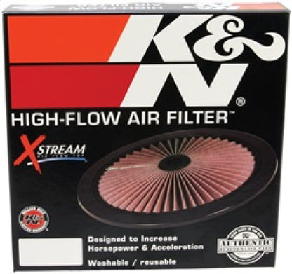 K&N Universal Air Filter | Round Lid, 1in Tall | 66-1101