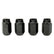 McGard Hex Lug Nut (Cone Seat) M12X1.5 / 13/16 Hex / 1.5in. Length (4-pack) - Black