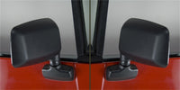 Omix Door Mirror Kit Black- 87-95 Jeep Wrangler YJ
