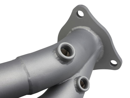 aFe Power Twisted 304 Stainless Steel Header 2020 Chevy Corvette (C8) 6.2L V8 - Titanium Ceramic Coated | 48-34148-T