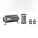 DeatschWerks Stainless Steel 8AN 5 Micron Universal Inline Fuel Filter Housing Kit (110mm)