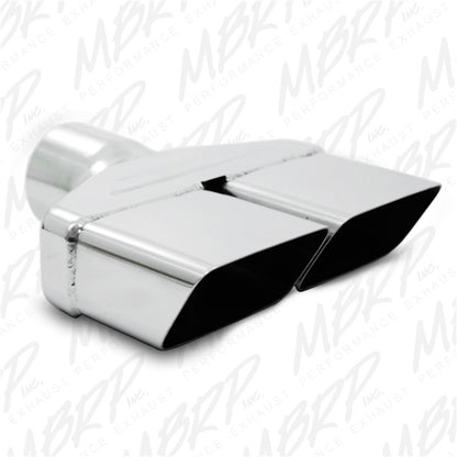MBRP Universal Tip 8inx 2.375in ID Rectangle 2.5in O.D. inlet 8.25in length T304 | T5118