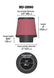 K&N Filter Universal Rubber Filter 3 1/2 inch Flange 5 inch Base 3 1/2 inch Top 4 inch Height
