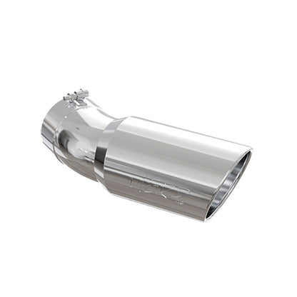 MBRP Universal Tip 6in OD 5in Inlet 15.5in Length 30 Deg Bend Angled Rolled End T304 | T5154