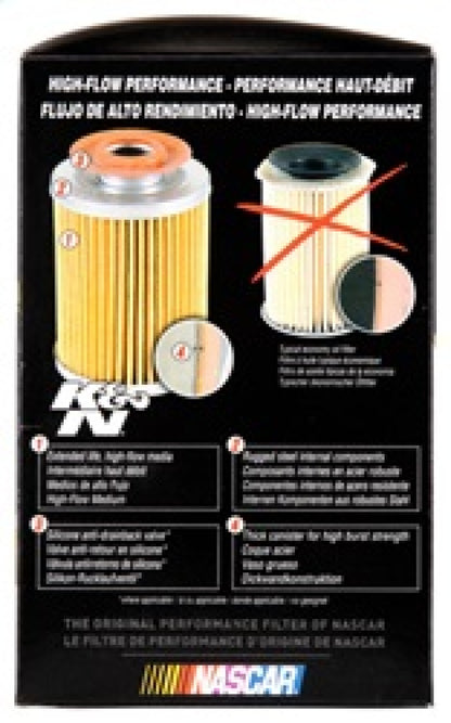 K&N Oil Filter | 3/4 In. - 16UNF-2B Thread | HP-3001