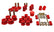 Energy Suspension 67-73 Ford Mustang Red Hyper-flex Master Bushing Set