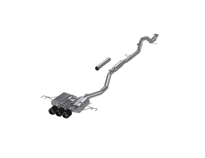 MBRP 2023-2026 Honda Civic Type R 2.0L T304 SS 3in Cat-Back Exhaust Triple Center Outlet w/ Carbon Tips | S49023CF