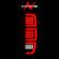 ANZO 19-23 GMC Sierra 1500/2500HD/3500HD Smoke Black Replacement Full LED Bar Tail Light