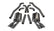 Corsa 2012-2015 Chevrolet Camaro Coupe ZL1 6.2L V8 Polished Sport Cat-Back + XO Exhaust