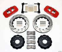 Wilwood AERO6 Front Truck Kit 14.25in Drill Red 1999-2014 GM Truck/SUV 1500