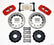 Wilwood AERO6 Front Truck Kit 14.25in Drill Red 1999-2014 GM Truck/SUV 1500