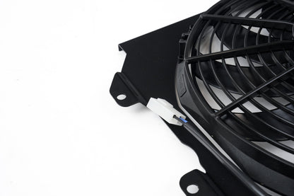 CSF Aluminum Fan Shroud with 12in SPAL Fan — 1992-2000 Honda Civic | 909 CFM, Black | 2858FB