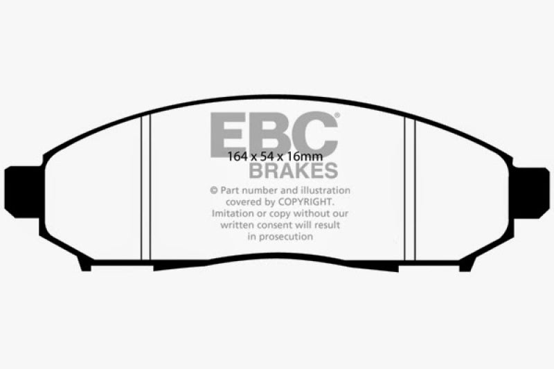 EBC 05+ Nissan Frontier 2.5 2WD Greenstuff Front Brake Pads