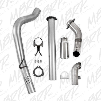 MBRP 11-14 Ford 6.7L F-250/350/450 4in Filter Back Single Side Exit Alum and Down Pipe Exhaust | S6284AL