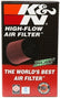 K&N Universal Chrome Round Tapered Air Filter 3in FlangeID / 6in Base OD / 4.5in Top OD / 8in Height
