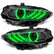 Oracle Lighting 18-23 Ford Mustang Dynamic ColorSHIFT LED Headlights - Black Series