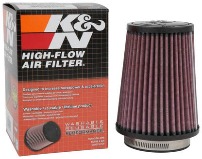 K&N Universal Air Filter | Round Tapered, 3in Flange, 5.75in Tall | RU-5111