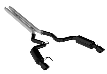 MBRP 2015-2017 Ford Mustang GT 5.0 Convertible Black 3in Cat Back Dual Split Rear Exit (Street Version) | S7239BLK