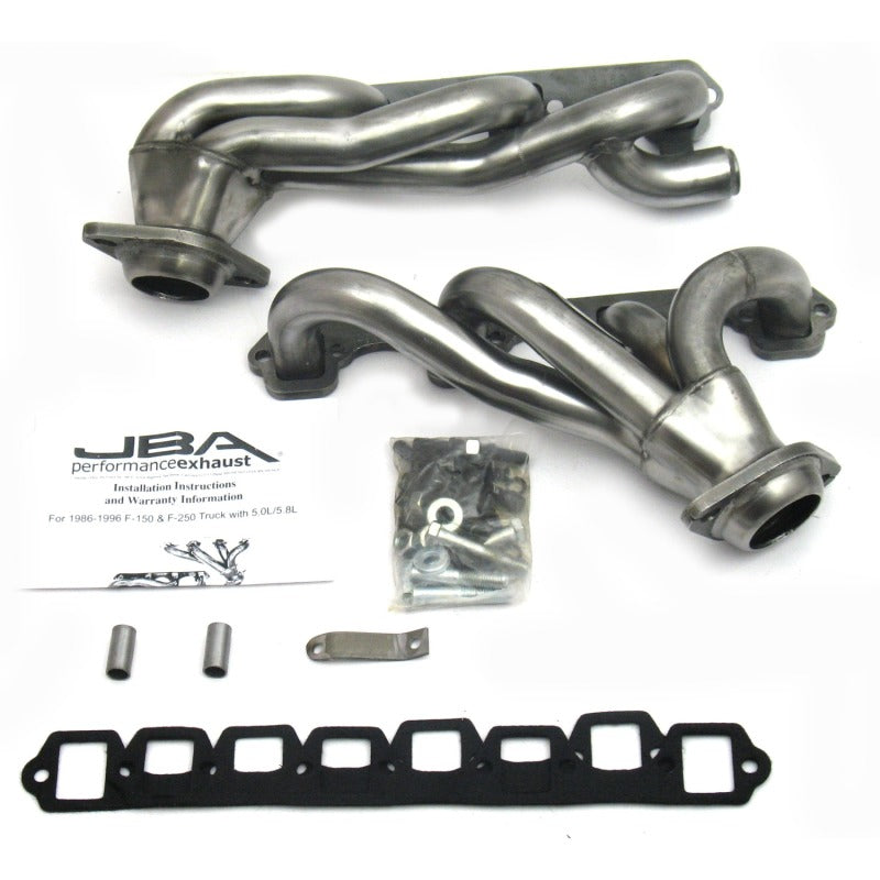 JBA 87-96 Ford F-150 5.8L SBF 1-5/8in Primary Raw 409SS Cat4Ward Header