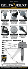 Load image into Gallery viewer, ICON 2007+ Toyota FJ / 2003+ Toyota 4Runner Non-ICON Upper Control Arm 1in Retrofit Delta Joint Kit