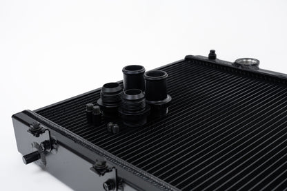 CSF K-Swap All-Aluminum Radiator — 1992-2000 Civic & 1994-2001 Integra | 2-Row 42mm, Black | 2850KB