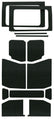 DEI 18-23 Jeep Wrangler JL 4-Door Boom Mat Complete Headliner Kit - 13 Piece - Black