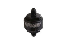 Load image into Gallery viewer, Turbosmart Billet Turbo Oil Feed Filter w/44 Micron Pleated Disc -4AN Male Inlet - Black