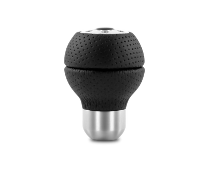 Momo Race Shift Knob - Black Airleather, Aluminum Insert