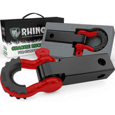 Rhino USA Shackle Hitch Receiver W/ D-Ring (Red)