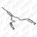 MBRP 15-18 Ford Mustang EcoBoost 2.3L T409 3in Cat Back Dual Split Rear Exit (Street Version)