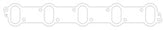 Cometic 1992+ Dodge 8.0L Viper .012in Fiber Intake Manifold Gasket