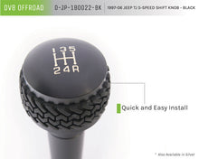 Load image into Gallery viewer, DV8 Offroad 1997-06 Jeep TJ 5-Speed Shift Knob And Lever Black