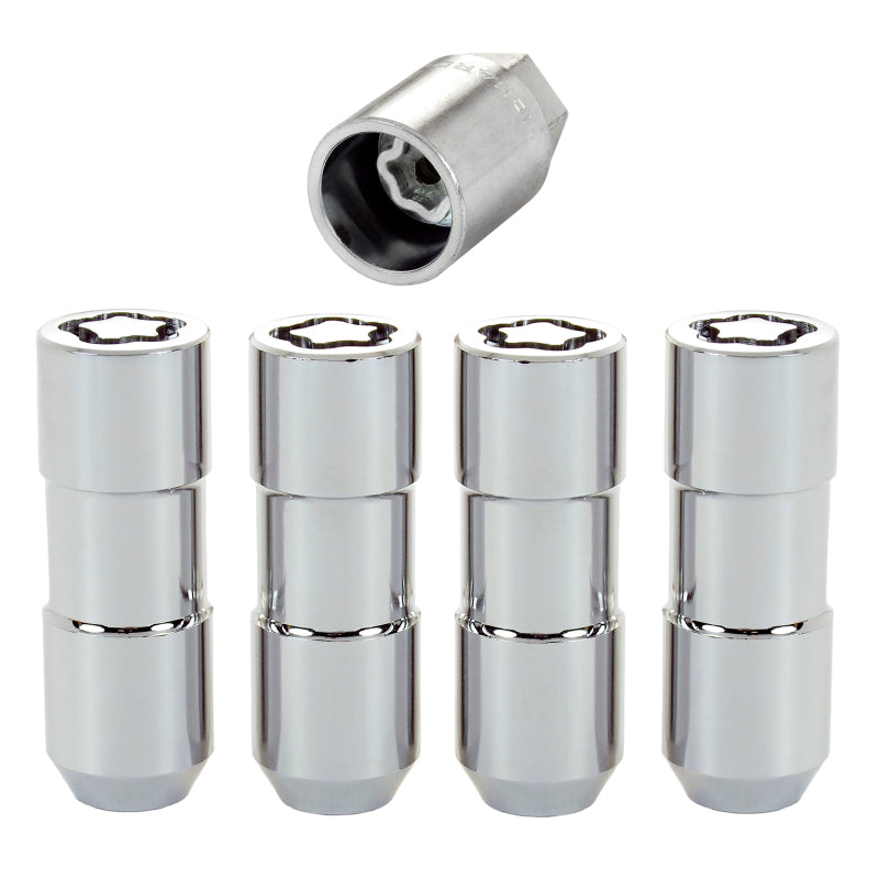 McGard Wheel Lock Nut Set - 4pk. (Cone Seat Duplex) 9/16-18 / 7/8 Hex / 2.5in. Length - Chrome