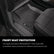 Husky Liners 05-23 Ford Econoline WeatherBeater Black Floor Liners