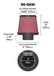 K&N Universal Rubber Filter - Round Tapered 6in Base OD x 3in Flange ID x 6in H