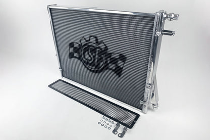 CSF Heat Exchanger with Rock Guard — 2020-2026 Toyota GR Supra & BMW G-Series | B48/B58, 2-Row 42mm | 8154