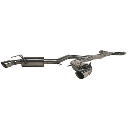 MBRP 2010-2015 Chev Camaro V8 6.2L 6 Speed Dual Cat Back Round Tips (11 Conv. MUST purchase mbrpAD1710) | S7018409