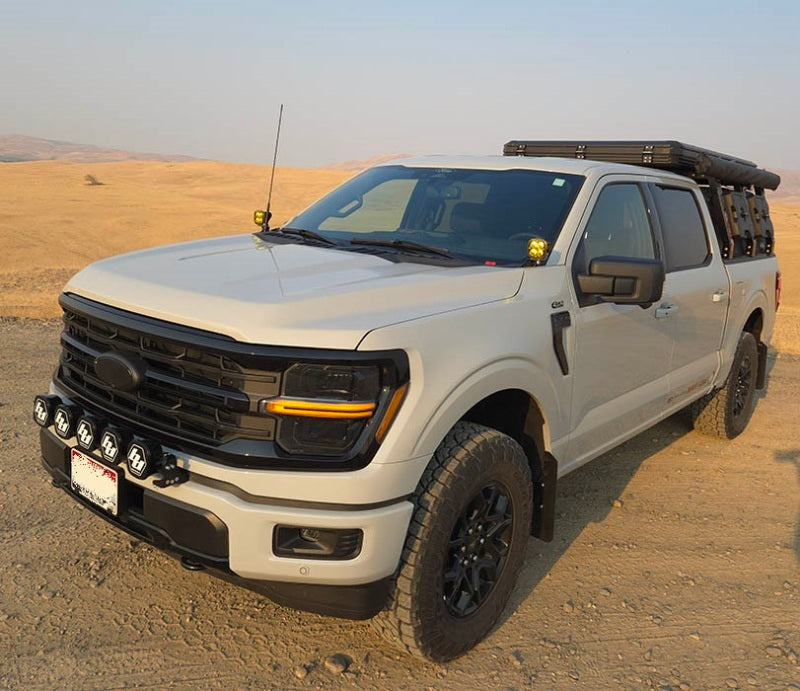 Rally Armor 21-24 Ford F-150 (Excl. Raptor) Black UR Mud Flap w/Metallic Black Logo